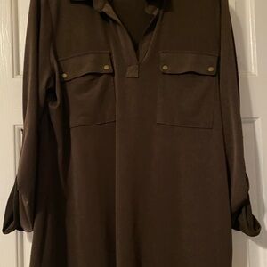 Jones New York Chocolate Blouse